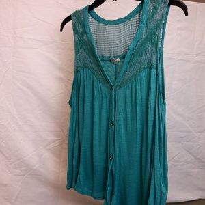 Urban Outfitters Blue/Green Tank